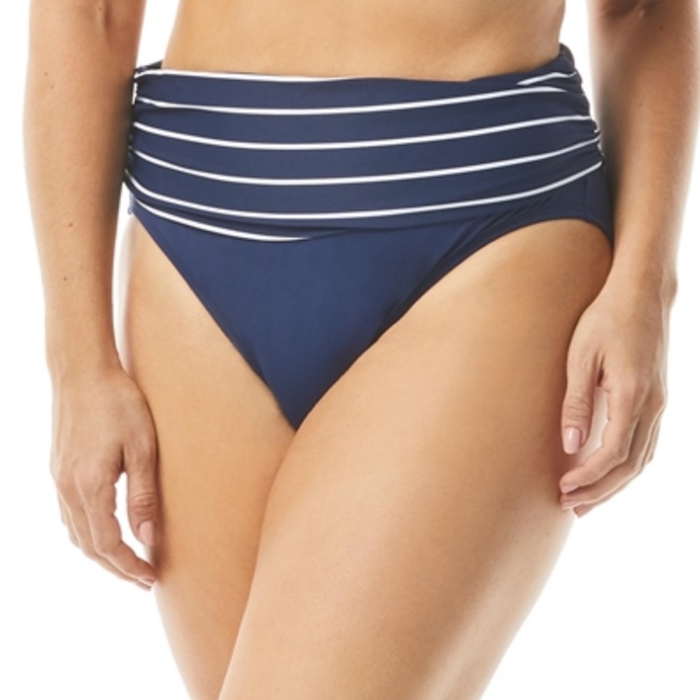 Beach House Kim Roll Over Bikini Bottoms in Black SZ 14 NWT - Picture 3 of 4